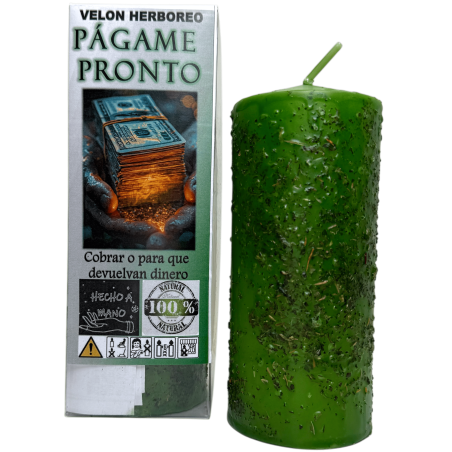 Herboreo Candle Pay Me Soon - Esoteric Candle 14x6cm - Collect or get money back