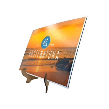 Foto de madeira personalizada com cavalete 21x29,7cm - Presente Original - Presente Personalizado