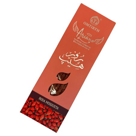 Incenso de Rosa Mosqueta Natural Omtirth Arcano - 10 varetas de incenso artesanal orgânico