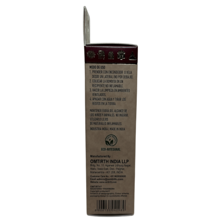 Sfere magiche di incenso Maya Palo Santo e Ruta OMTIRTH - 4 bombe di sbavatura attivate