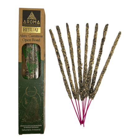 Rituale di incenso biologico apre sentieri AROMA Incenso artigianale - Scatola con 8 bastoncini di incenso - durata 1 ora