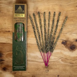Ritual de Incenso Orgânico Abre Caminhos AROMA Incenso Artesanal - Caixa com 8 varetas de incenso - Duração de 1 hora