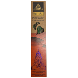 Incenso Orgânico Ritual de Purificação AROMA Incenso Artesanal - Caixa com 8 varetas de incenso - Duração de 1 hora