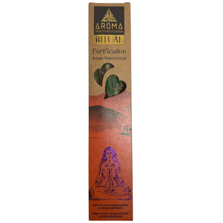 Incenso Orgânico Ritual de Purificação AROMA Incenso Artesanal - Caixa com 8 varetas de incenso - Duração de 1 hora