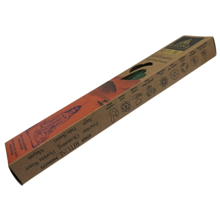 Organic Incense Ritual Purification AROMA Handcrafted Incense - Box with 8 incense sticks - 1 hour duration
