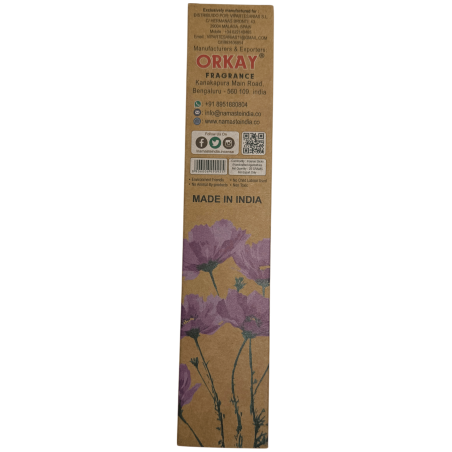 Encens Naturel Agua Florida Namaste India Natural Masala - 1 boîte d'encens 25g - Patchouli, Orange et Poivre