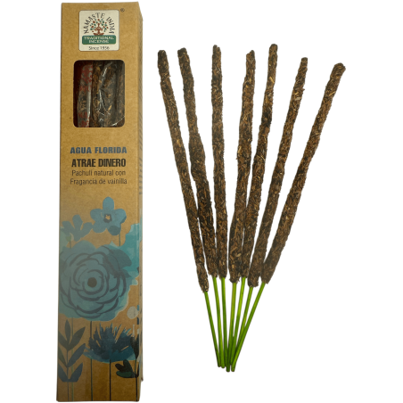 Natural Incense Florida Water Attracts Money Namaste India Natural Masala - 1 box of incense 25gr. - Patchouli with Vanilla