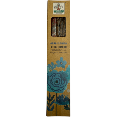 Encens Naturel Eau de Floride Attire l'Argent Namaste Inde Masala Naturel - 1 boîte d'encens 25gr. - Patchouli à la Vanille
