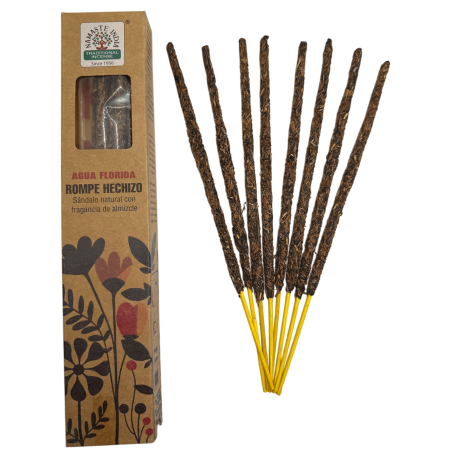 Incienso natural Agua Florida Rompe Hechizos Namaste India Natural Masala - 1 cajetilla de 25gr. - Sándalo con Almizcle