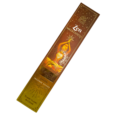 Himalaya Incense Magical Series Zen Meditation Rökelse - 25g ask med Ylang Ylang och Cedar masala rökelse
