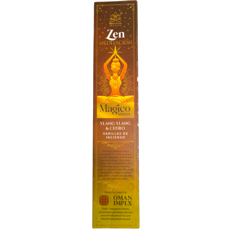 Himalaya Incense Magical Series Zen Meditation Rökelse - 25g ask med Ylang Ylang och Cedar masala rökelse