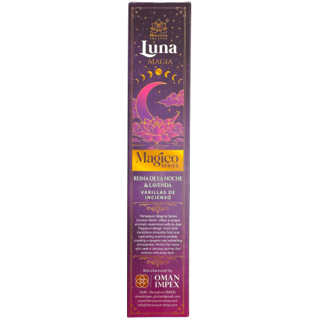 Incienso Luna Mágica Magical Series Himalaya Incense - Cajita de 25gr. incienso masala Lavanda y Reina de la Noche