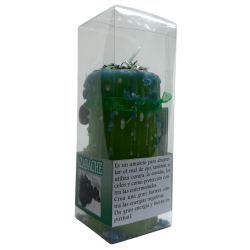 Jet Talisman Kaars - Esoterische kaars met speciaal amulet 14x6cm - Weert het boze oog, afgunst, jaloezie en bescherming af
