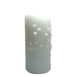 Alum Stone Herbal Candle - Esoteric Candle 14x6cm - Purifier, Protector, Against Envy and Negative Energies