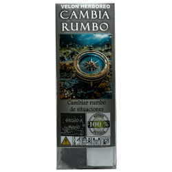 Herboreo Kerze Changes Course - Esoterische Kerze 14x6cm - Um den Lauf der Dinge zu ändern
