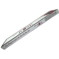 BALAJI Incienso Rosa - Pure Rose Sticks Mild - 1 cajetilla de 15 barritas de incienso masala