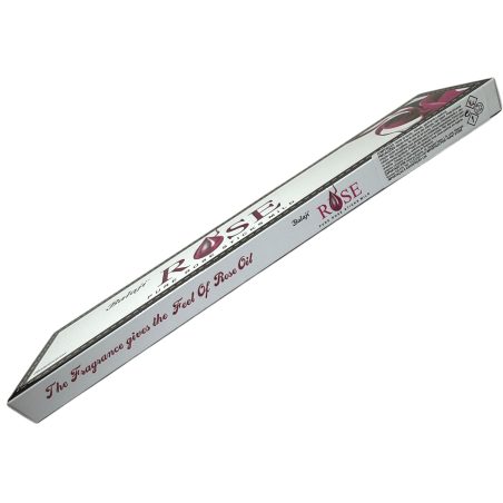 Incenso de Rosa BALAJI - Varetas de Rosa Pura Suaves - 1 caixa com 15 varetas de incenso masala