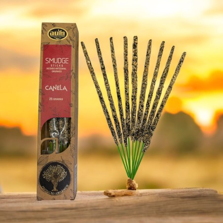 Encens Bio Cannelle AUM Fragrances Bâtonnets Smudge - 25gr.