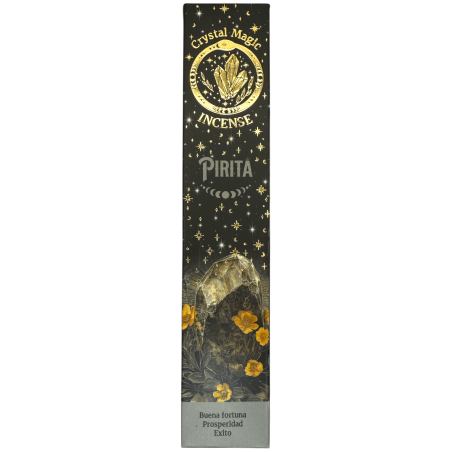 Encens Pyrite Hari Darshan Tribal Soul Crystal Magic - 1 paquet de 15 g d'encens biologique aux minéraux