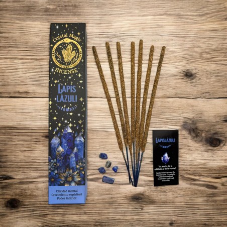 Tămâie Lapis Lazuli Hari Darshan Tribal Soul Crystal Magic - 1 pachet de 15gr Tămâie Organică cu Minerale
