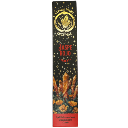 Hari Darshan Tribal Soul Crystal Magic Red Jasper Rökelse - 1 förpackning med 15 g ekologisk rökelse med mineraler