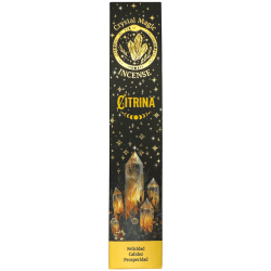 Hari Darshan Tribal Soul Crystal Magic Citrine Incense - 1 confezione da 15 g di incenso biologico con minerali