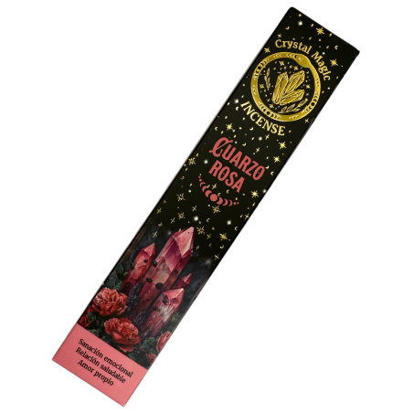 Hari Darshan Tribal Soul Crystal Magic Rose Quartz Wierook - 1 pak van 15 g biologische wierook met mineralen