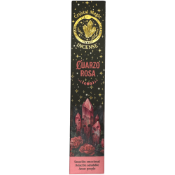 Hari Darshan Tribal Soul Crystal Magic Rose Quartz Incense - 1 pack of 15g Organic Incense with Minerals
