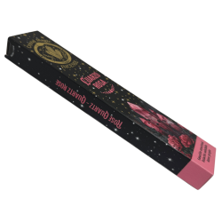 Incienso Cuarzo Rosa Hari Darshan Tribal Soul Crystal Magic - 1 cajetilla de 15gr Incienso Orgánico con Minerales