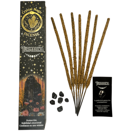 Tămâie Hari Darshan Tribal Soul Crystal Magic Turmaline - 1 pachet de 15gr tămâie organică cu minerale