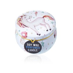 Vela artistica de Hojalata - Unicornios-Piedra Lunar  - 8