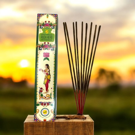 SREE VANI Golden India Rue Weihrauch – 1 Packung mit 15 g.