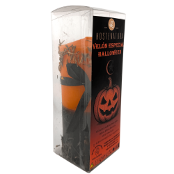 Velón Especial Halloween HOSTENATURA - Elimina malas energías, abundancia, nuevos caminos... Incluye Ritual Completo y Amuleto
