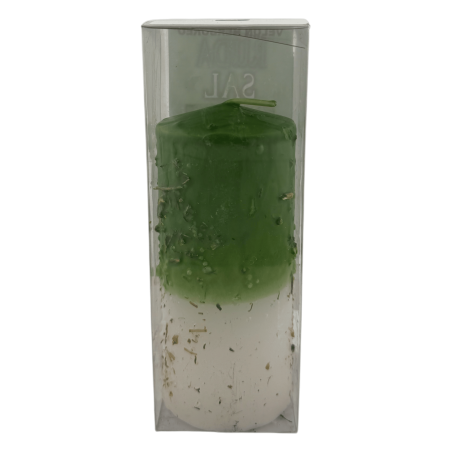 Świeca ziołowa z rutą i solą - świeca ezoteryczna 14x6 cm - Sprzątanie firm i domów