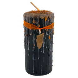 Tiger's Eye Talisman Candle - Esoteric Candle with Special Amulet 14x6cm - Protection, Confidence and Inner Strength