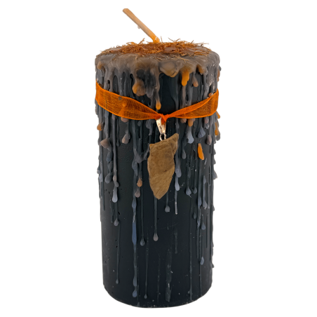 Velón Talismán Ojo de Tigre - Velón Esotérico con Amuleto Especial 14x6cm - Protección, Confianza y Fuerza Interior