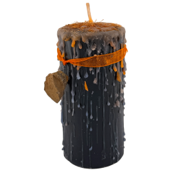 Tiger's Eye Talisman Candle - Esoteric Candle with Special Amulet 14x6cm - Protection, Confidence and Inner Strength