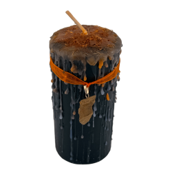 Tiger's Eye Talisman Candle - Esoteric Candle with Special Amulet 14x6cm - Protection, Confidence and Inner Strength
