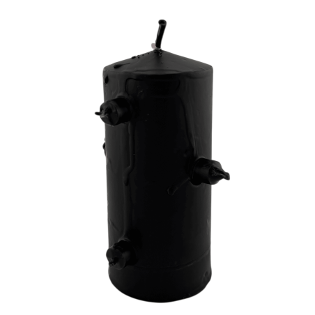 Schwarze Kerze mit 7 Dochten, 12,5 x 6 cm – Grabarbeit, Fluchbrecher, Zauberentferner …