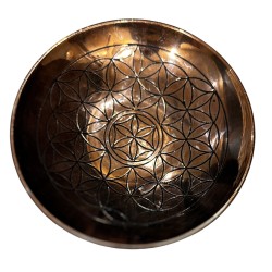 Copper Offering Plate - Flower of Life - 12cm