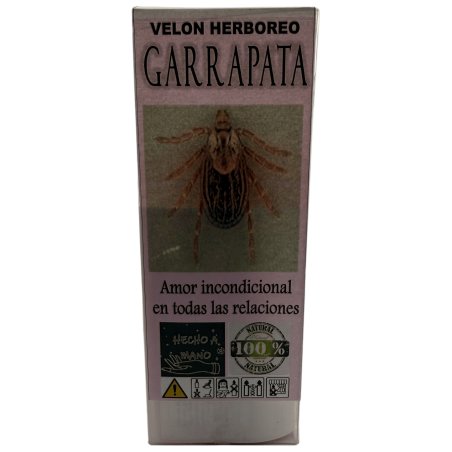 Velón Herboreo Garrapata - Velón Esotérico 14x6cm - Amor incondicional en todas las relaciones