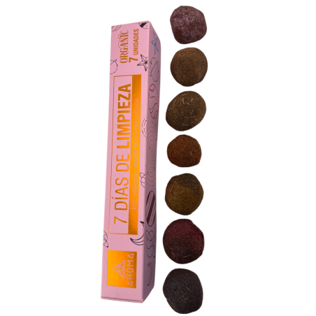 Bombas de limpeza de 7 dias AROMA - 7 bombas de incenso orgânicas