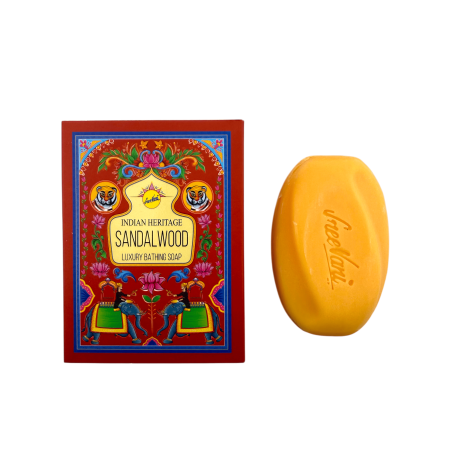 SREE VANI Indian Heritage Sandelholz-Badeseife – 75-g-Stück.
