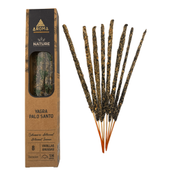 Yagra Palo Santo Biologische Wierookdoos AROMA Nature - 12 dozen met 8 dikke stokjes