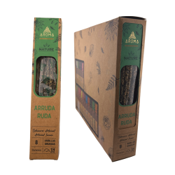 Cutie de tămâie organică Rue AROMA Nature - 12 cutii a câte 8 bețișoare groase