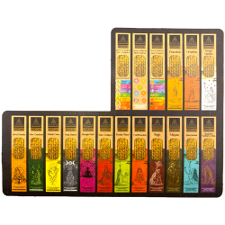صندوق مسارات فتح طقوس البخور العضوي AROMA - 12 صندوقًا من 8 أعواد سميكة