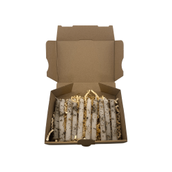 Kit de Velas de Limpieza Energética HOSTENATURA - 10 velas blancas con hierbas