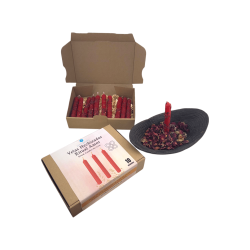 HOSTENATURA Liebesritual-Kerzen-Set – 10 rote Kerzen mit Kräutern