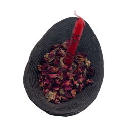 Kit de Velas Ritual de Amor HOSTENATURA - 10 velas vermelhas com ervas