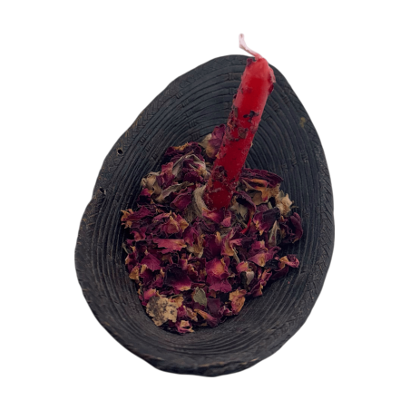 Kit de Veles de Ritual Amor HOSTENATURA - 10 espelmes vermelles amb herbes